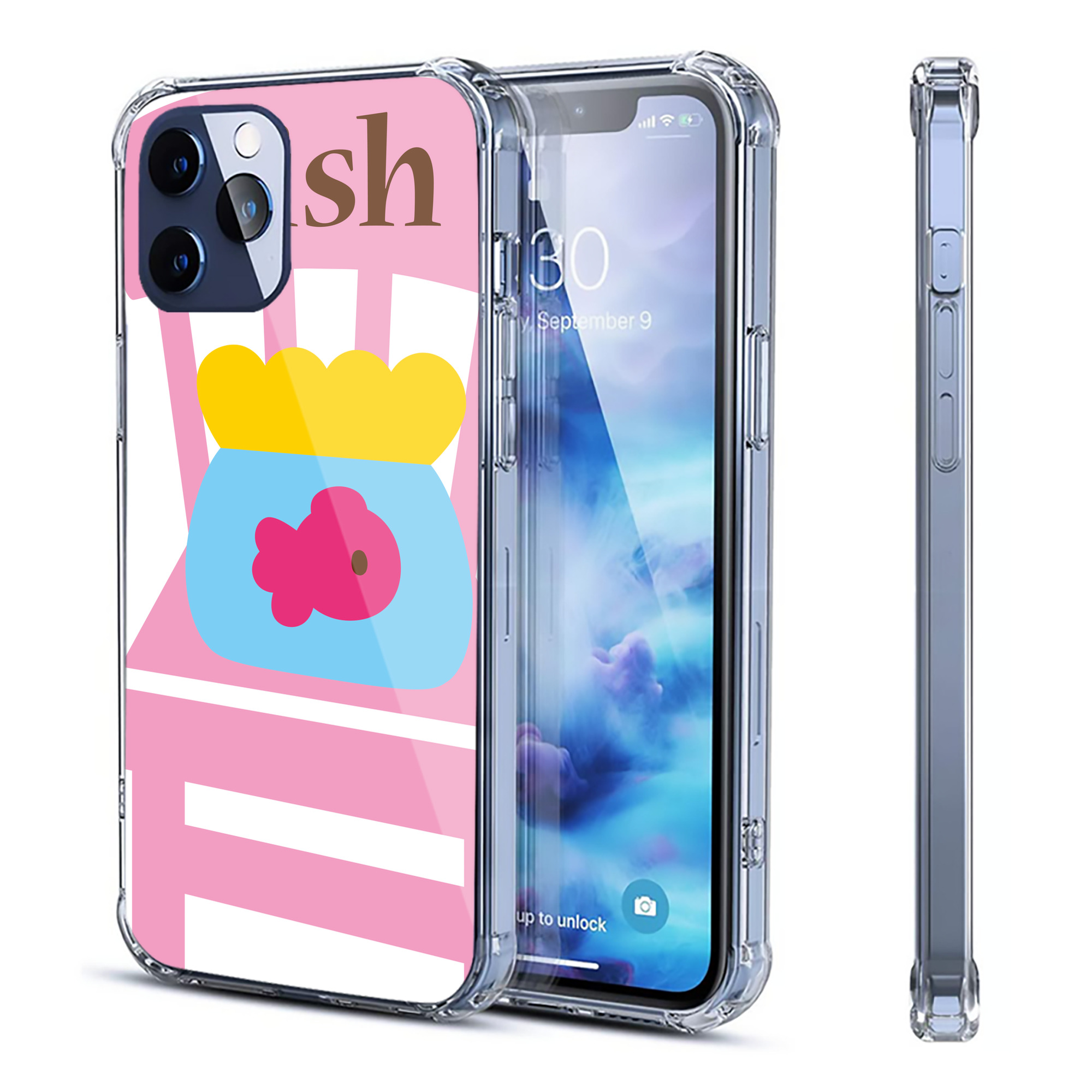 （画像用） Hello Kitty ハローキティ 【iPhone 12シリーズ対応】透明スマホケース（クリアソフトケース）